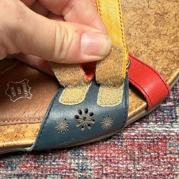 Remonte Women's Red, Orange, and Yellow Sandals - Picture 6 of 6